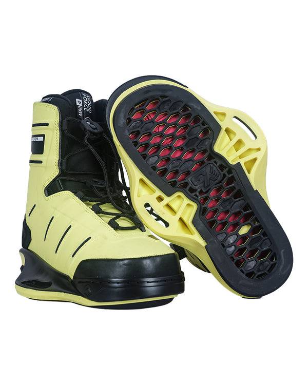 美國(guó)正品liquid force AERO6X ATOMIC黃色滑水鞋41-42.5